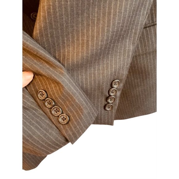 Burberry London Vintage mens jacket pin stripe 2 button fasten excellent - Picture 3 of 10